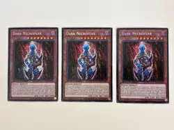 Yugioh - Dark Necrofear x 3 - 1st Edition Prismatic Secret Rare NM - Free Holo - Image 1