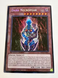 Yugioh - Dark Necrofear x 3 - 1st Edition Prismatic Secret Rare NM - Free Holo - Image 2