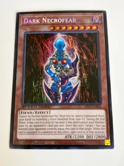 Yugioh - Dark Necrofear x 3 - 1st Edition Prismatic Secret Rare NM - Free Holo - Image 3