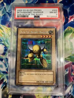2003 YU-GI-OH! PROMO DUELISTS OF THE ROSES #002 BETA THE MAGNET WARRIOR PSA 9 - Image 1