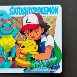 Satoshi'S Pokemon No.140 Anime Collection Stickers Kira Card Dass Pikachu Pigeon - Image 3
