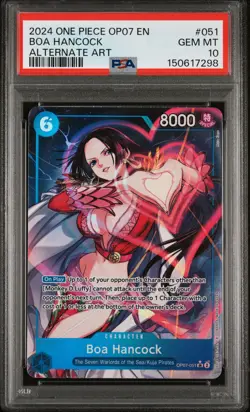 2024 ONE PIECE OP07-500 YEARS IN THE FUTURE ALTERNATE ART BOA HANCOCK PSA 10 - Image 1