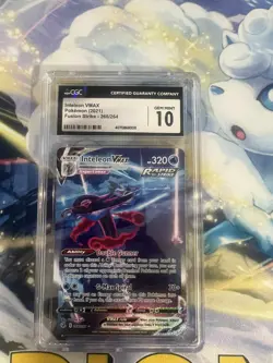 Inteleon Vmax 266/264 Fusion Strike CGC Graded 10 Pokemon Trading Card Game - Image 1