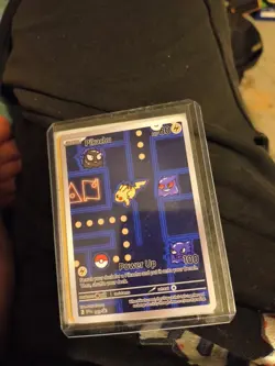 Pokemon Pikachu Pac Man Anima Waifu Sexy Doujin ACG DIY Full Art Card Holo - Image 1