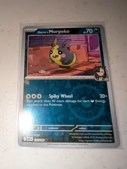 Pokemon TCG Marnie's Morpeko Reverse Holo Card 137/182 Destined Rivals Series - Image 1