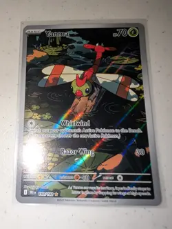 Yanma Pokemon TCG Destined Rivals Full Art Illustration Rare Card 183/182 - Image 1