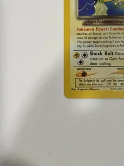 Pokemon Dark Ampharos TCG Neo Destiny Card 1/105 Unlimited Holo Rare - Image 4