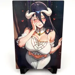 Overlord Albedo Sexy Hot Anime Waifu Girl Doujin Lewd Goddess Story ACG Art Card - Image 1