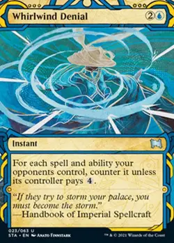 MTG Whirlwind Denial (Foil Etched) [Strixhaven: School of Mages Mystical Archive - Image 1