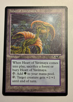 Mtg Alliances heart of Yavimaya LP Rare - Image 1