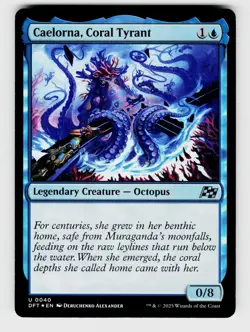 Magic the Gathering | MTG, Foil, Caelorna, Coral Tyrant, No.40, U - Image 1