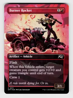 Magic the Gathering | MTG, Foil, Burner Rocket (Borderless), No.311, C - Image 1