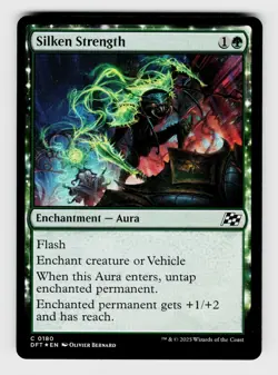 Magic the Gathering | MTG, Foil, Silken Strength, No.180, C - Image 1