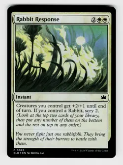 Magic the Gathering | MTG, Foil, Rabbit Response, No.26, C - Image 1