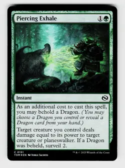 Magic the Gathering | MTG, Foil, Piercing Exhale, No.151, C - Image 1