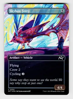 Magic the Gathering | MTG, Foil, Skybox Ferry (Borderless), No.332, C - Image 1