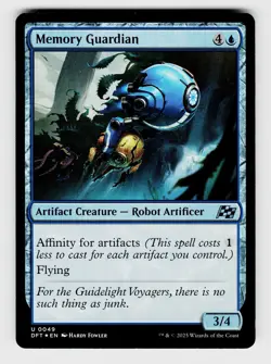 Magic the Gathering | MTG, Foil, Memory Guardian, No.49, U - Image 1
