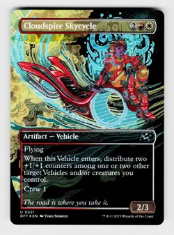 Magic the Gathering | MTG, Foil, Cloudspire Skycycle (Borderless), No.321, U - Image 1