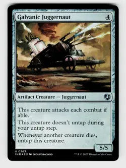 Magic the Gathering | MTG, Foil, Galvanic Juggernaut, No.263, U - Image 1