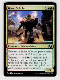Magic the Gathering | MTG, Foil, Boom Scholar, No.189, U - Image 1