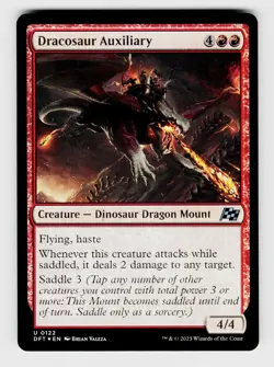 Magic the Gathering | MTG, Foil, Dracosaur Auxiliary, No.122, U - Image 1