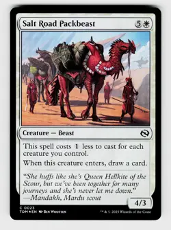 Magic the Gathering | MTG, Foil, Salt Road Packbeast, No.23, C - Image 1