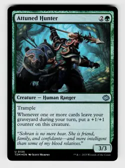 Magic the Gathering | MTG, Foil, Attuned Hunter, No.135, U - Image 1