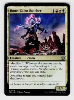 Magic the Gathering | MTG, Foil, Bone-Cairn Butcher, No.173, U - Image 1