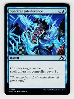 Magic the Gathering | MTG, Foil, Spectral Interference, No.63, C - Image 1