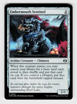 Magic the Gathering | MTG, Foil, Embermouth Sentinel, No.242, C - Image 1