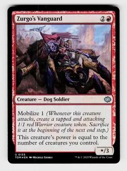 Magic the Gathering | MTG, Foil, Zurgo's Vanguard, No.133, U - Image 1