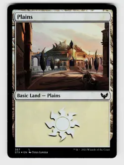 Magic the Gathering | MTG, Foil, Plains (), No.367, L - Image 1