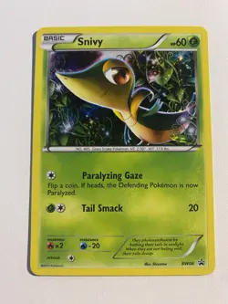 Snivy Bw06 Black & White Black Star Promo Holo Pokemon Card - Image 2