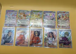 Pokemon Prismatic Evolutions EX & Trainer 10 Card Lot - NM - Image 1