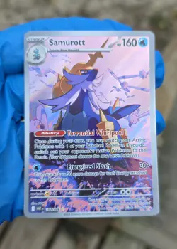 2025 Pokemon SV White Flare WHT EN Samurott Illustration Rare #107/086 - Image 3
