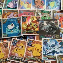 Pokemon Stickers Amada Kira Cards Bulkold Holo Charizard Pikachu Carddass - Image 5