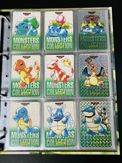 Pokemon Carddass Green 153 Types Full Comp No.001 151 152 Charizard 1996 Monster - Image 1