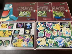 Pokemon Jumbo Shieldus 1St Round Complete Set Of 4 Pikachu Charizard Condition R - Image 3
