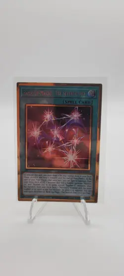 YUGIOH RANK-UP-MAGIC THE SEVENTH ONE MAGO-EN049 GOLD 1ST ED NM - Image 1