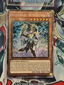 Yugioh! Nightmare Apprentice Starlight Rare Near Mint 1st Edition MP25-EN004 - Image 1