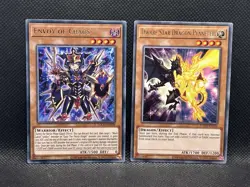 Yugioh Dwarf Star Dragon Planeter & Envoy of Chaos RATE-EN025 Rare 1st Ed - Image 1