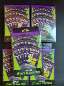 [5 Boxes] Pokemon Trick or Trade 15 Packs - Image 1