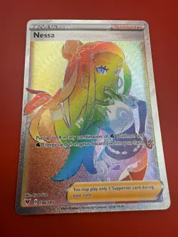 Pokemon TCG Nessa 196/185 Secret Rare Vivid Voltage NM - Image 3