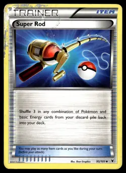 POKEMON SUPER ROD NOBLE VICTORIES 95/101 UC DMG - Image 1
