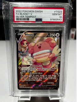 PSA 10 Blissey V TG22/TG30 - Silver Tempest Trainer Gallery graded Pokemon - Image 1