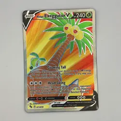 Pokemon - Alolan Exeggutor V (Full Art) - 071/078 - Pokemon GO - Holo NM - Image 1