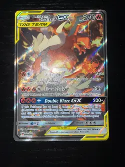 Pokemon Reshiram & Charizard GX SM201 Sm TAG TEAM Promo Holo 2019 - Image 1