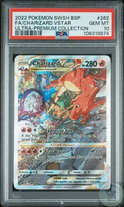 PSA 10 Charizard VSTAR #262 SWSH Ultra Premium Collection Pokemon Gem Mint - Image 1