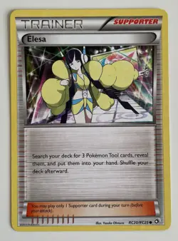 Elesa RC20/RC25 Pokemon TCG BW Legendary Treasures Radiant Collection Common MP - Image 1