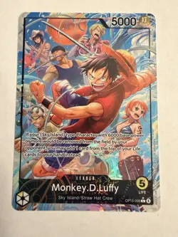 Monkey.D.Luffy - Alt Art Leader Foil OP15-098 One Piece CCG Card English - Image 1
